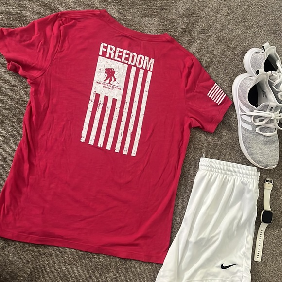 Under Armor Pink T-shirt -Wounded Warrior Project - Medium - Picture 3 of 6